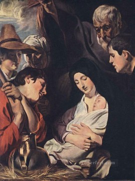Adoration of the Shepherds Flemish Baroque Jacob Jordaens Oil Paintings